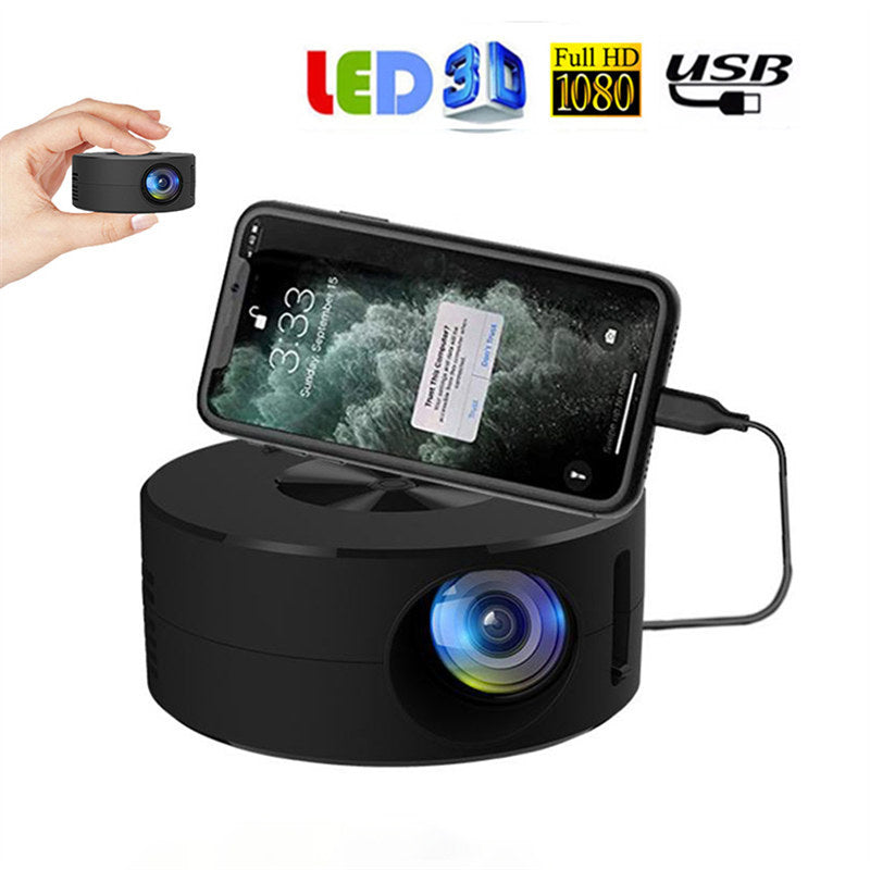 Proiettore intelligente WiFi portatile 1080P Home Theater Video LED Mini proiettore per home theater Lettore multimediale
