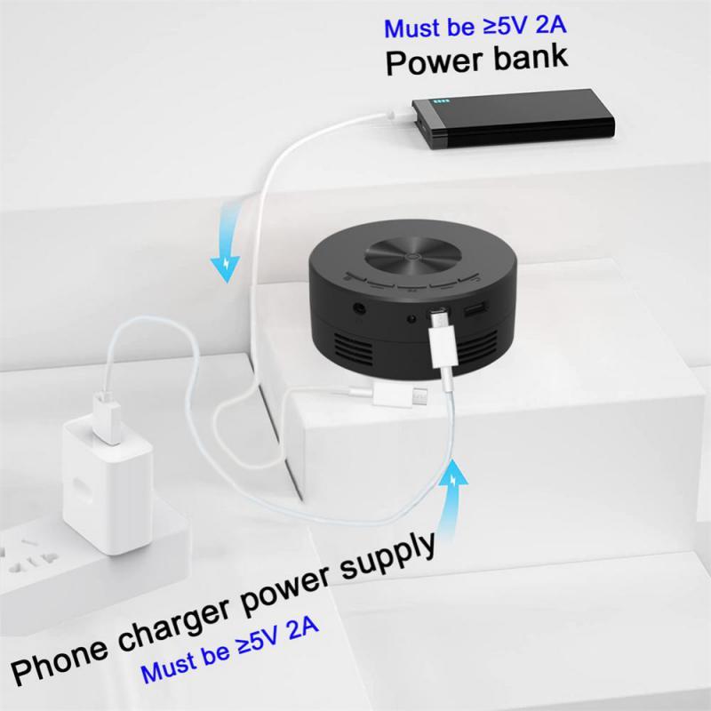 Proiettore intelligente WiFi portatile 1080P Home Theater Video LED Mini proiettore per home theater Lettore multimediale