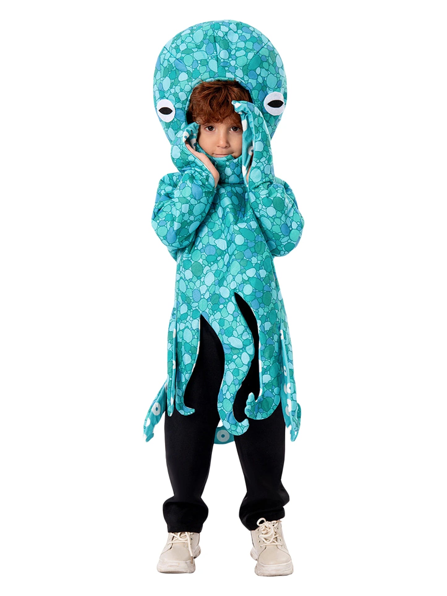 Children s Boys Halloween Costume Adorable Hilarious Shark Animal Costume for Kids Dress-up Party Festive Attire