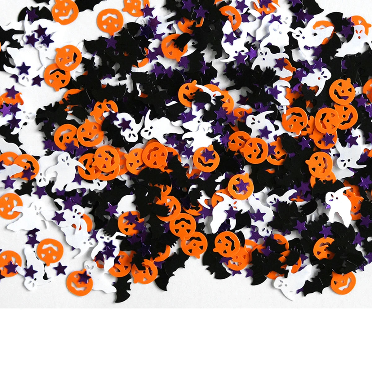 Decorazioni per il giorno di Halloween. Decorazioni per la tavola coriandoli di carta .
