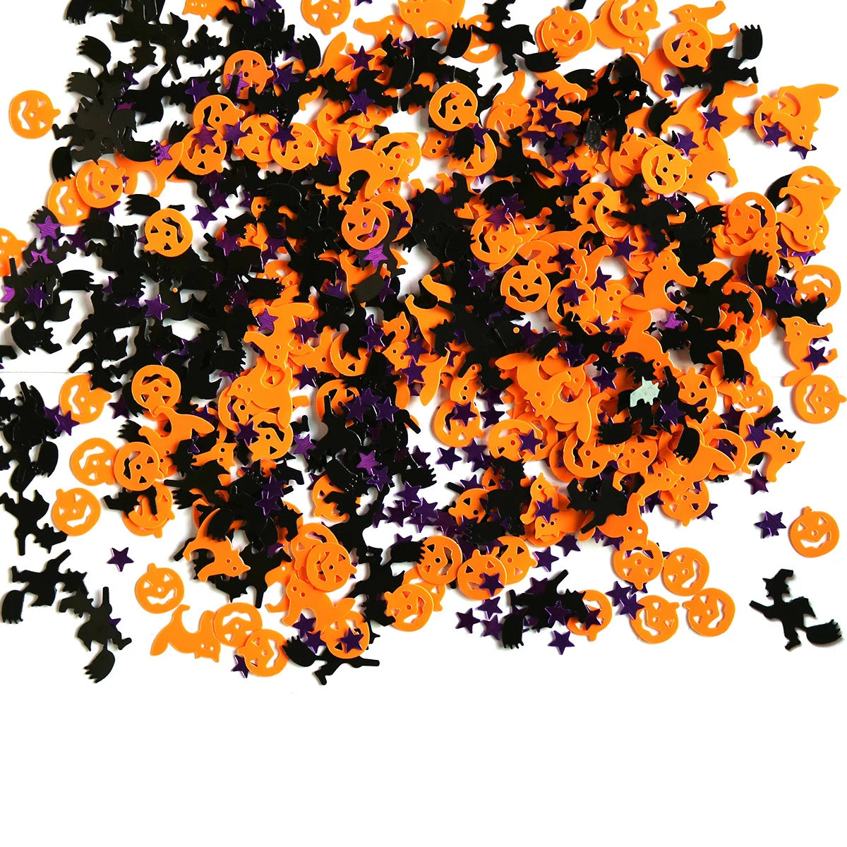 Decorazioni per il giorno di Halloween. Decorazioni per la tavola coriandoli di carta .
