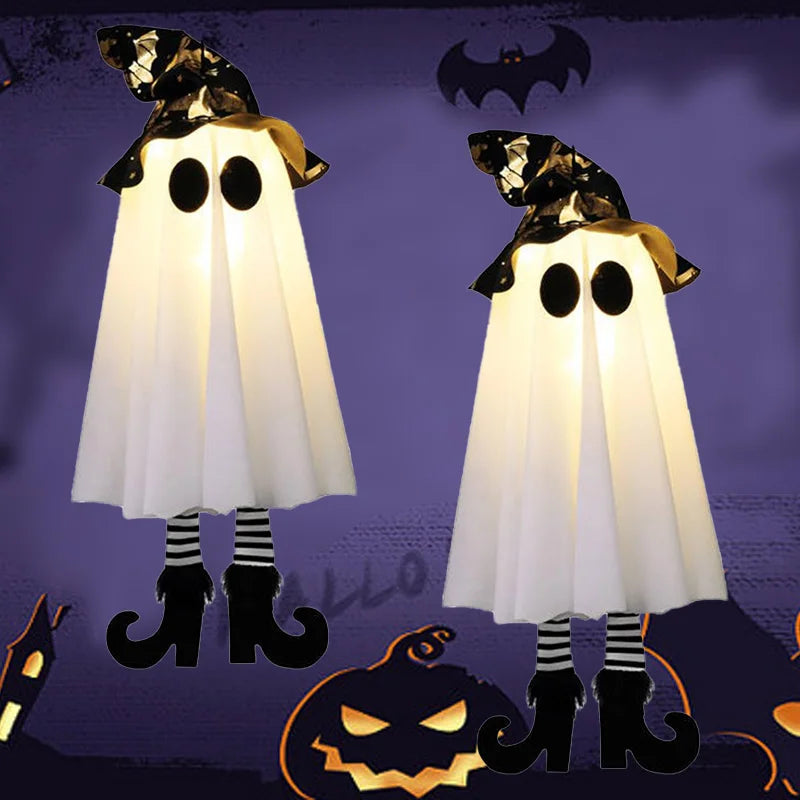 Decorazioni di Halloween con fantasmi appesi Lampada di Halloween Ornamenti luminosi da esterno