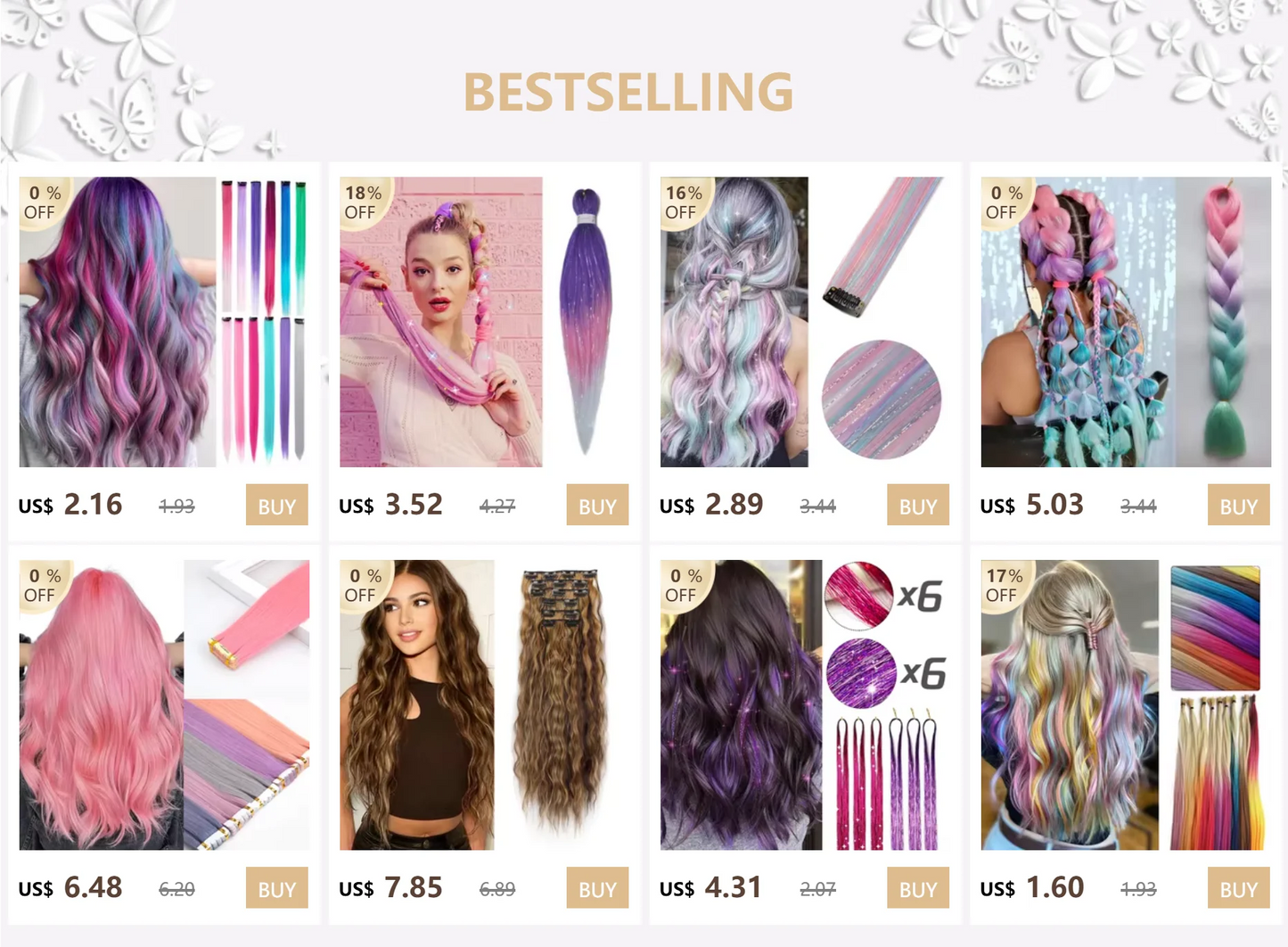 Extension per capelli Tinsel 12 pezzi Accessori per capelli glitterati scintillanti e luccicanti per donne e ragazze per Natale, Capodanno e Halloween