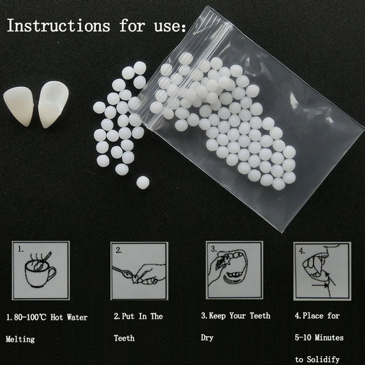 1 paio di denti da vampiro per Halloween, zanne, dentiere, accessori per feste, costumi fai da te, accessori per cosplay.