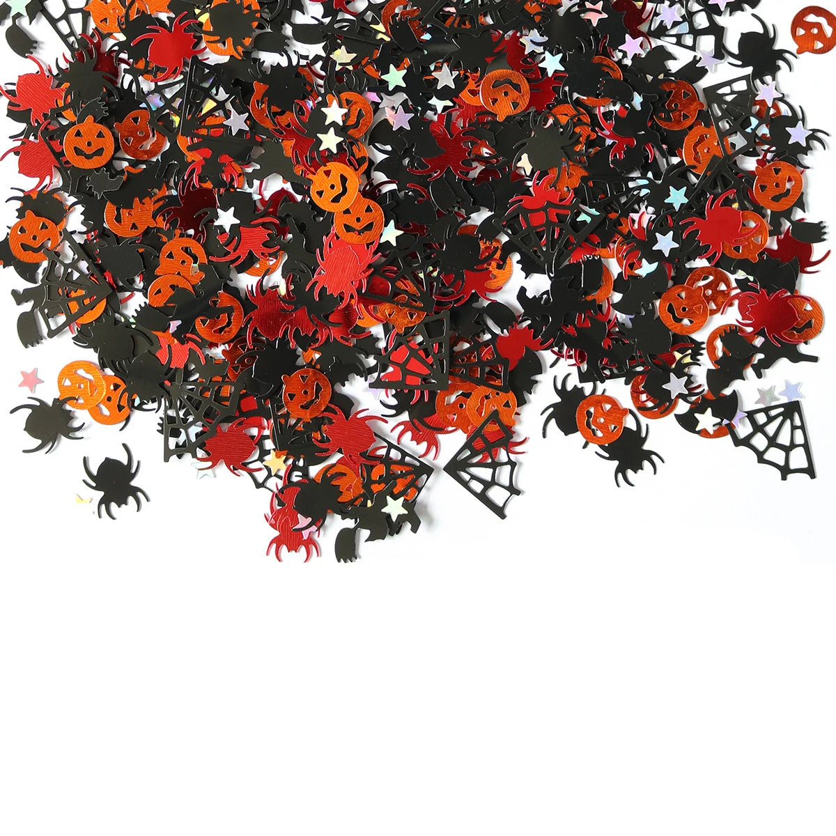 Decorazioni per il giorno di Halloween. Decorazioni per la tavola coriandoli di carta .