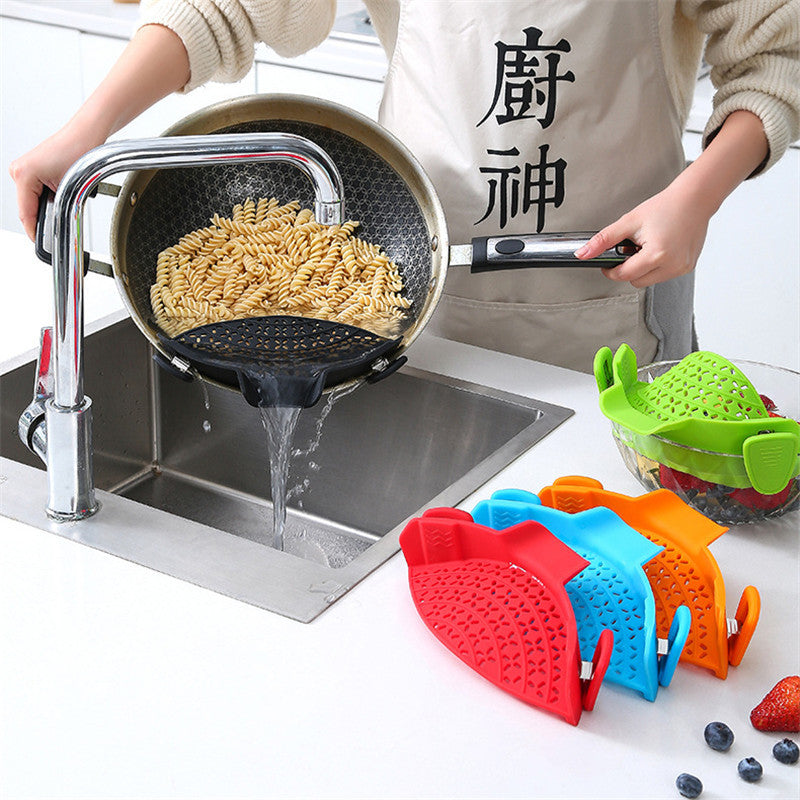 Utensili da cucina Tappo di scarico laterale in silicone per pentole