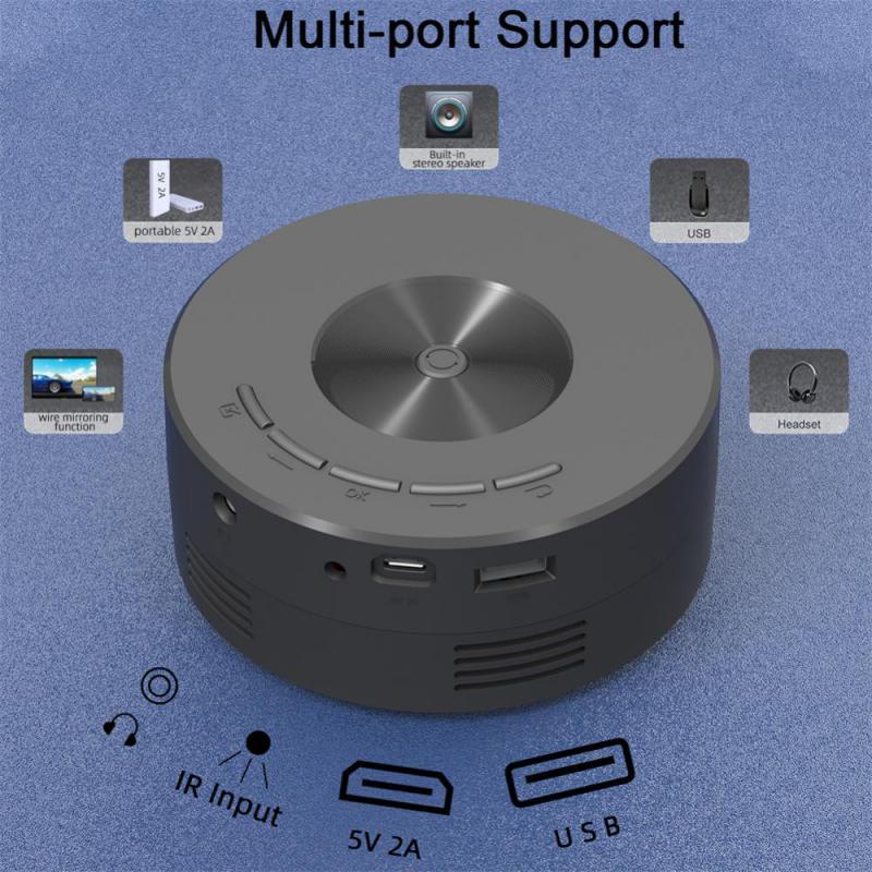 Proiettore intelligente WiFi portatile 1080P Home Theater Video LED Mini proiettore per home theater Lettore multimediale