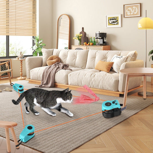 Giocattolo sonoro telecomandato per gatti