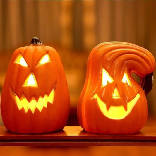 Lantern Pumpkin Decor Led Light Up Pumpkin Outdoor Decoration Battery-Powered Halloween Pumpkin Lamp Light Up Pumpkin
